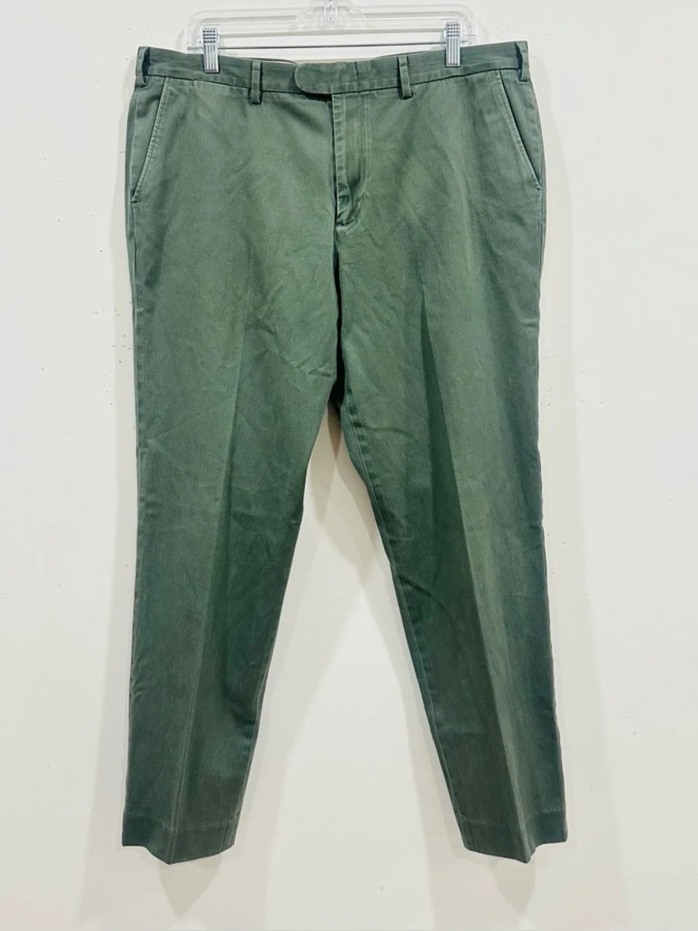J. Crew Men's Bowery‎ Stretch Slim Fit Chino Pants Navy Green Size W38 L32